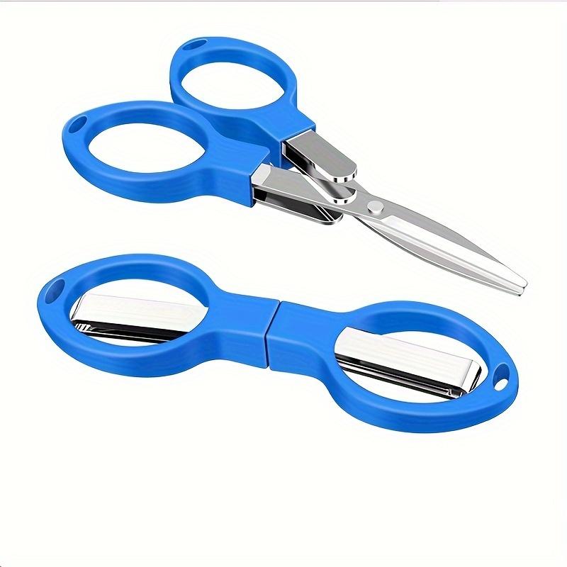 

Compact & Versatile Stainless Steel Folding Scissors - Retractable, Durable, And Portable For Travel, Outdoor, And Daily Needs