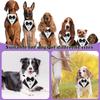 Tanpopo Formeller Hunde-Smoking Hochzeitskragen Bandana Geburtstags-Kostüm Fliege Party-Anzug Weihnachts-Feiertags-Party-Outfit Haustierhalsband