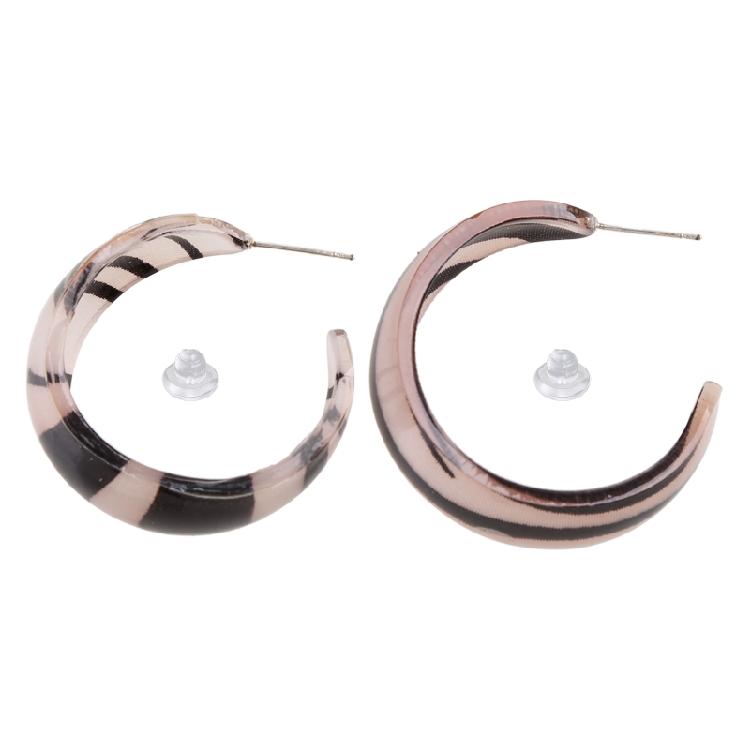 Акриловые Серьги Смола Геометрические Кольца Модные Серьги С-образной формы Ювелирные Изделия Реквизит 1