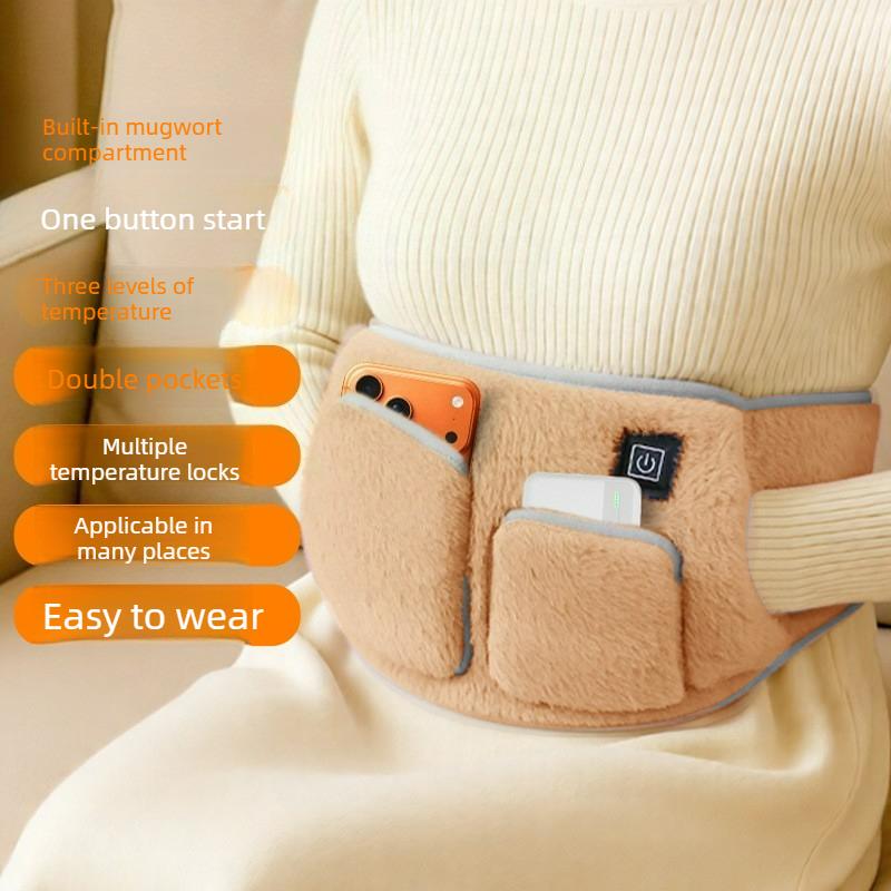 3 Levels Electric Graphene Heating Pad Cold-Proof Uterine Belt Cold-Proof Hand Waist Warming Pad USB Recharging Abdominal Warmer