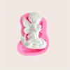 1pc Angel Candle Silicone Mold, Simple Pink Silicone Mold for DIY