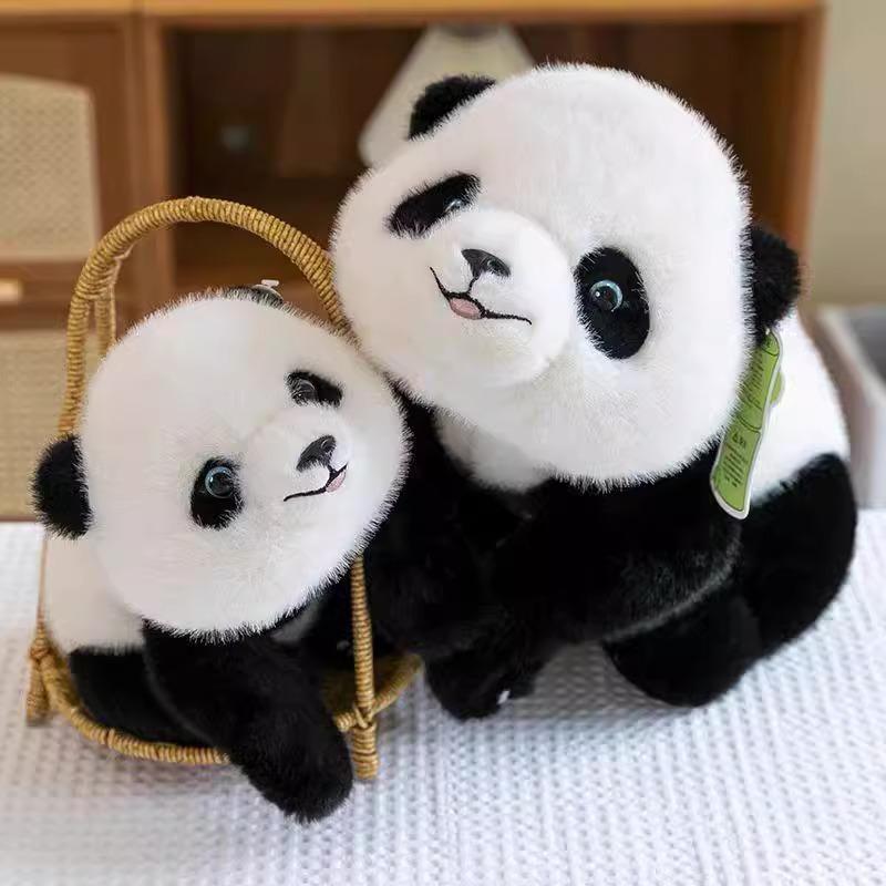 New Style Ppapa Panda Plush Toy Dolls Giant Panda Zoo Doll Children's Birthday Gift