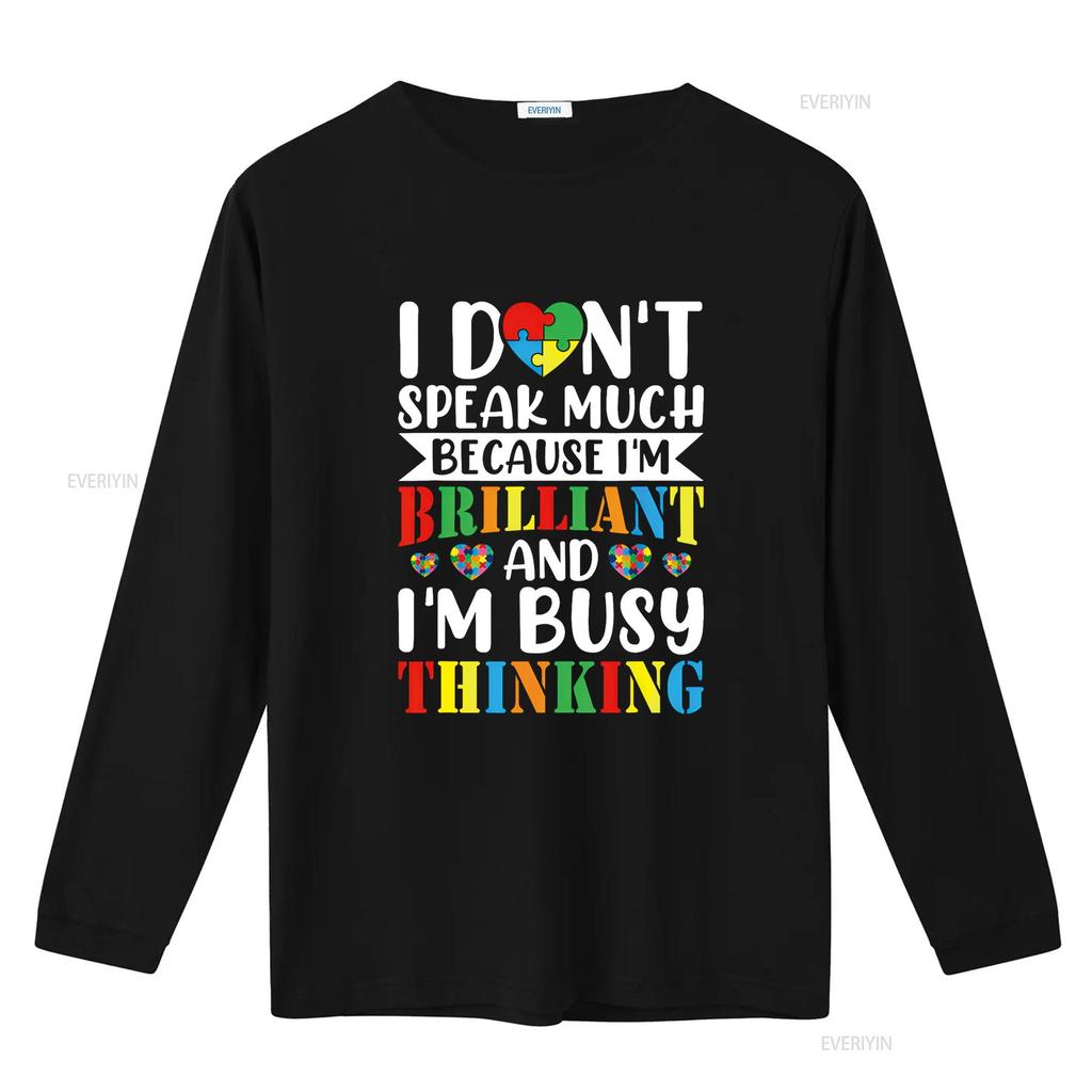 I Dont Speak Much Autistic Toddler Boy Girl Autism Awareness T Shirt Vintage Washed Streetwear Stylish Unisex Designer Clothes