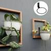 Moderní železný nástěnný stojan na rostliny Elegantní kroužky na květináče Závěs na květináč pro vnitřní venkovní použití na balkon