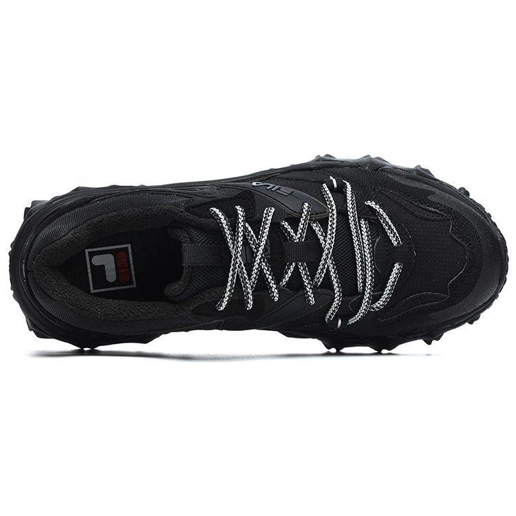 Fila Oakmont 2 We Fabric Synthetic Leather Tpu Fleece Vintage Sports Low-Top Lifestyle Shoes Women sneaker Black F12W242117FBK