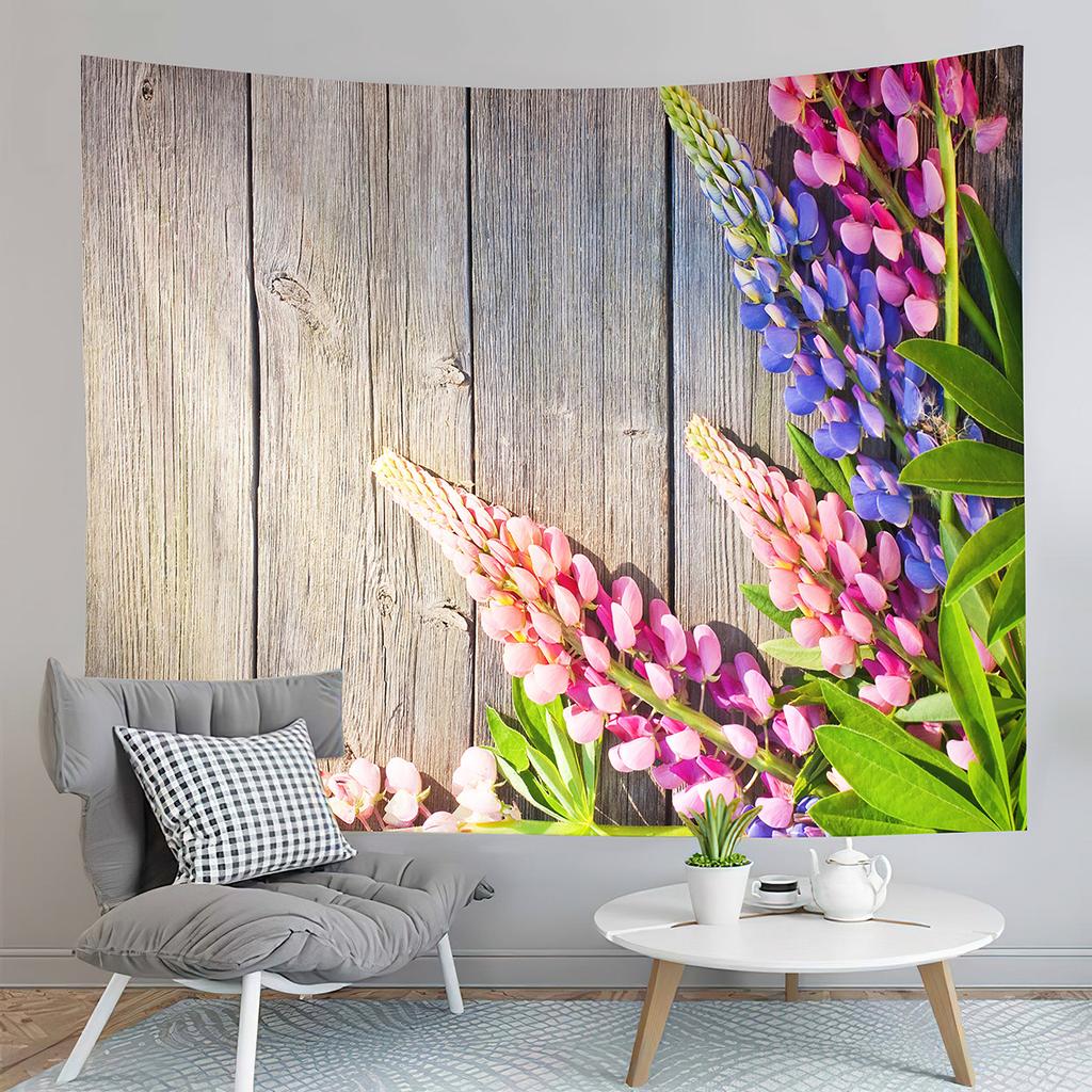 Blossoming Tree Tapestry Many Pink Flowers Tapestry Natural Landscape Tapestry Art Home Living Room Bedroom Decor Tapestries