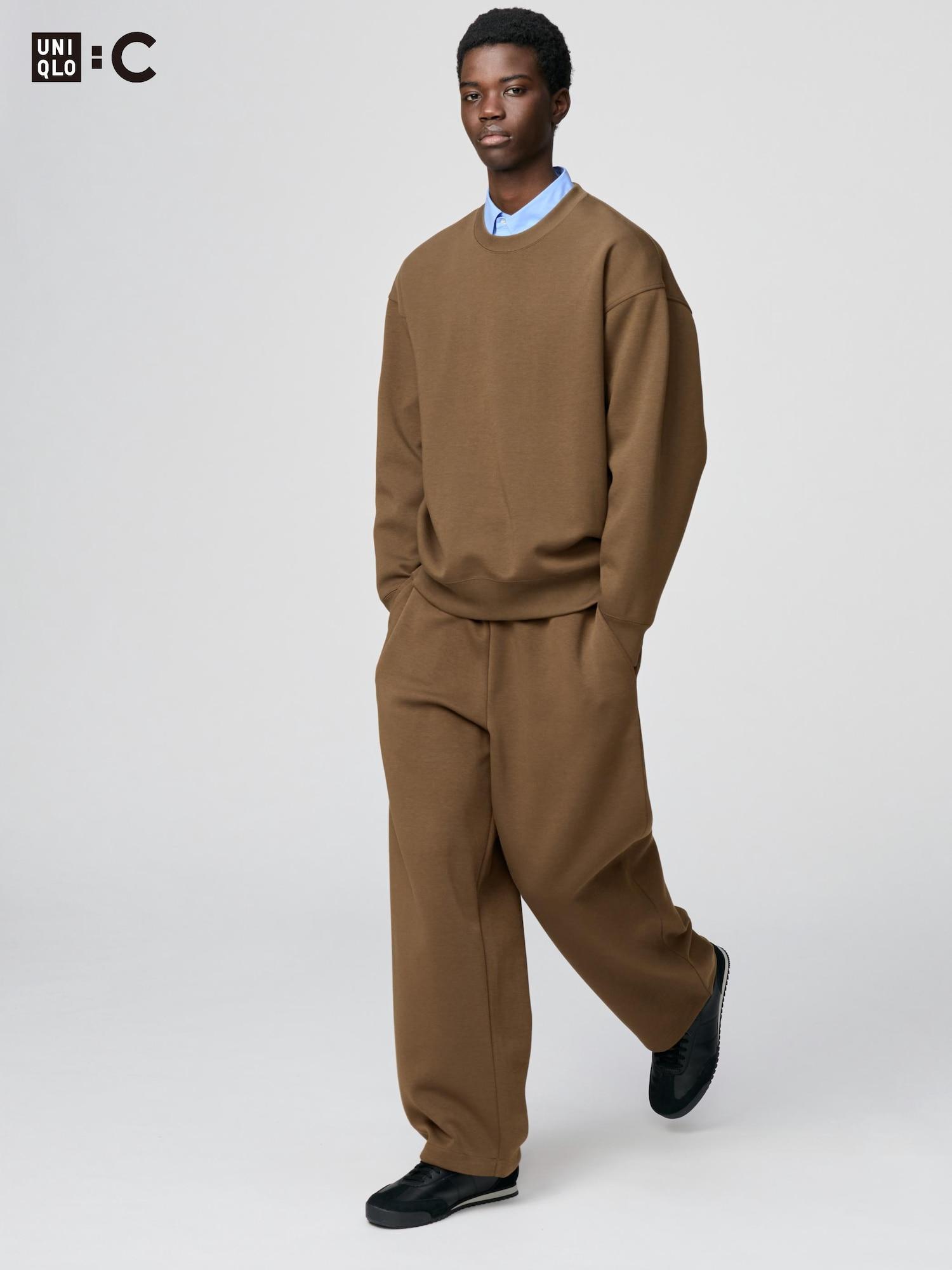 

Uniqlo Япония Толстовка Широкие Штаны 34 BROWN/XXL