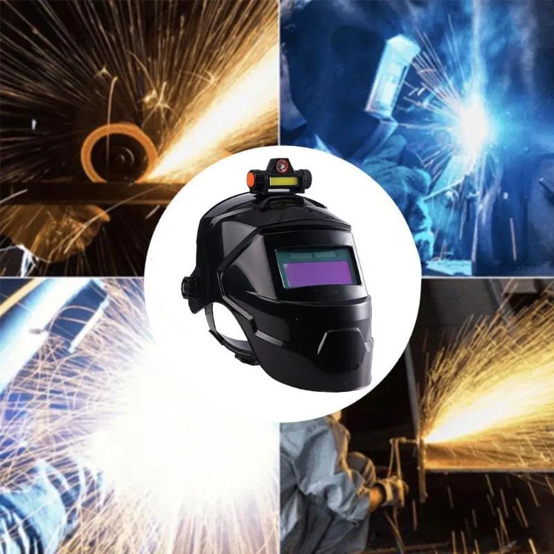 Welding Mask Auto Darkening Welding Helmet With Light Automatic Dimming Welding Mask For Mig Tig Cut Grind Welding Hood Helmet