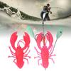 Durable PVC Lobster Lure Bait 3 Colors 11.2cm Artificial Simulation Lure Bait Crawfish Lure Bait Saltwater Fishing