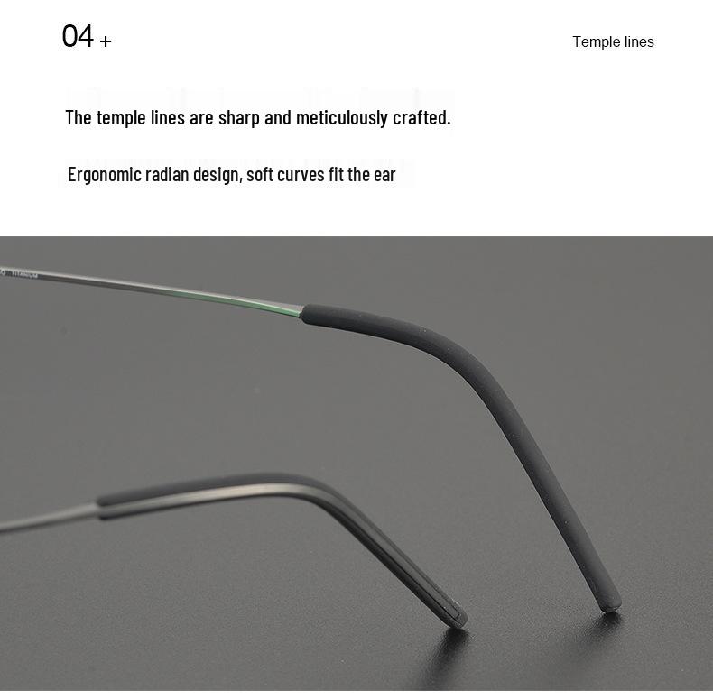 LINOBERG Shouzao 5350 Retro Titanium Eyeglasses Frame