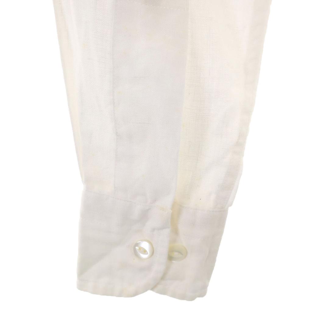 HAVERSACK Long Sleeve Round Collar Linen Shirt S White Women Used