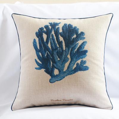 Cuscino Mediterraneo Serie Marina Americana Cuscino Decorativo per la Casa Federe in Lino Cuscino per Divano