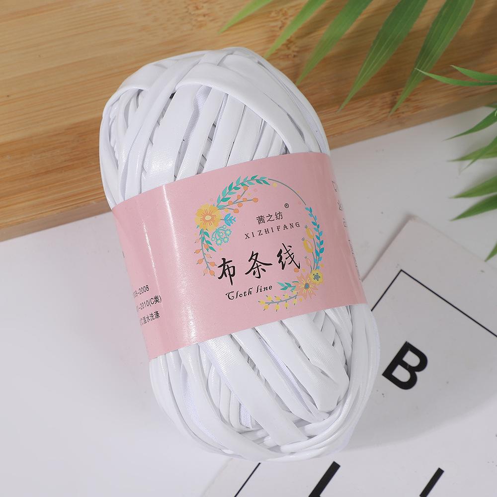 Filato per T-shirt in Metallo, Luminoso, Lucido, Uncinetto Maglia, Filato di Tessuto con Colore Monolaterale, Borsa Artigianale Fai da Te Cesto Cuscino-Totale