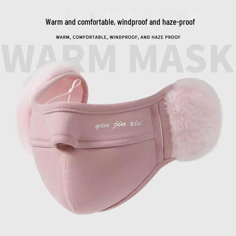 Damen Winter-Ohrenschützer & Gesichtsmaske: Winddichter, Warmer, Hochwertiger Gehörschutz für das Radfahren.