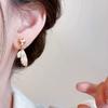 Asymmetrical Love, Oil Dripping, Mosquito Coil Disc, Ear Clips, High-end Niche Earrings, Women's Unique Design, No Pierced Ears