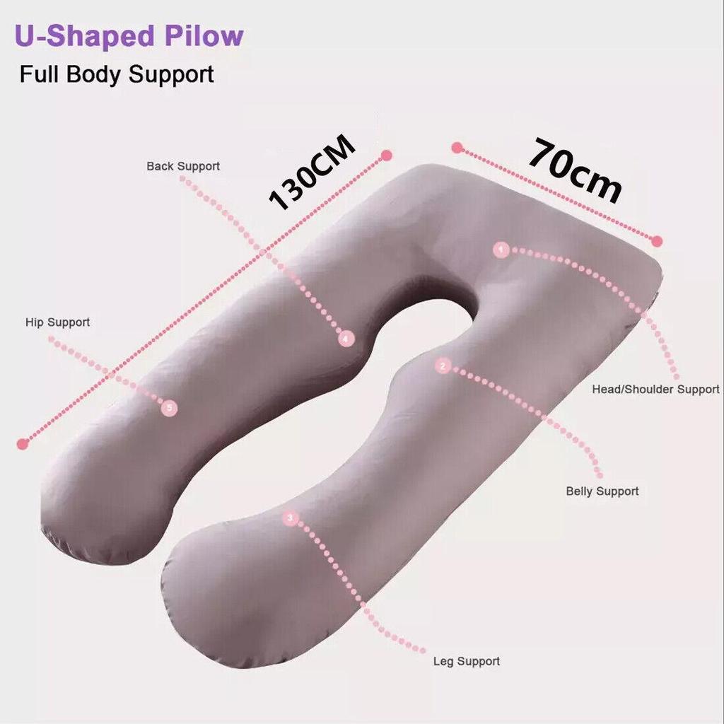 U-Shaped Pillow 130cm X 70cm Full Body Support Pillow