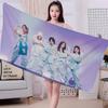 Popular K-Kpop team I-idleS Microfiber Blanket Quick Drying Beach Towels Oversized Printing Super Absorbent Pool Towel Blanket