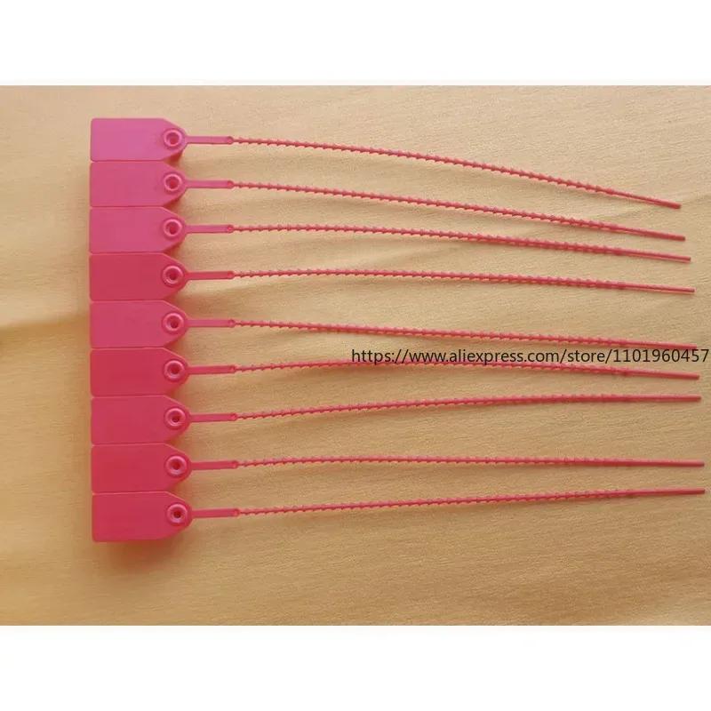 1000PCS Disposable Plastic Sealing Tags Anti-Counterfeit Buckles for Clothes Shoes Boxes and Bags