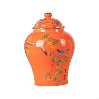 Jarras de Jengibre Cerámicas Clásicas Jarra de Porcelana Recipiente para Té Centro de Mesa Dulcero Florero para Sala de Estar