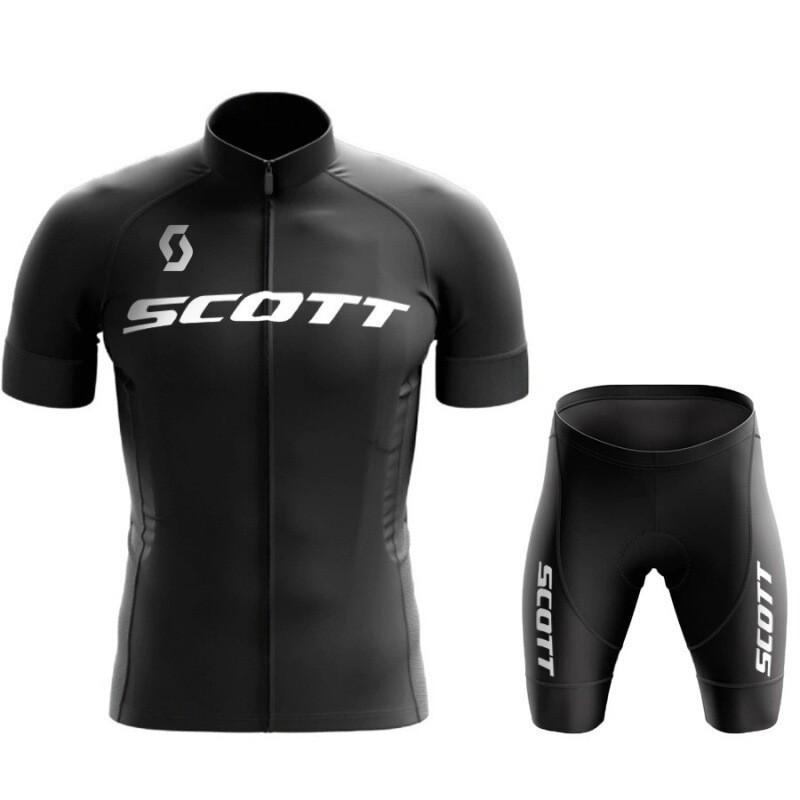 SCOTT Mens Cycling Jersey Short Sleeve Breathable Quick-Dry Performance Bike Shirt Customizable Design