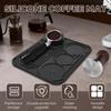 1 Stück Silikon Kaffee-Matte Espresso-Tamper-Matte Wiederverwendbar Rutschfest Espresso-Matten Hitzebeständig Kaffee-Tamper-Pad für Arbeitsplatte