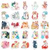 Cute Anime Animal Stickers: 50 Waterproof, Fun Decorative Stickers for Storage Boxes & Suitcases - No Cutting Needed