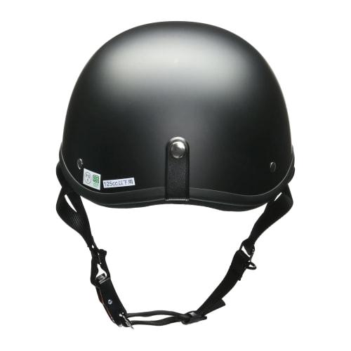 LEAD Motorcycle Helmet Half DALE Matte Black Free Size (Less than 57-60cm) For 125cc or less