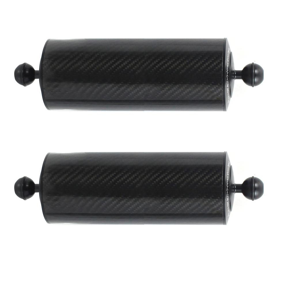 XT-XINTE Underwater Diving Tray Carbon Fiber Float Buoyancy Aquatic Arm D80mm Dual Ball Floating Arm Diving Camera