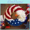 Day Patriotic Eagle Wreath Independence Red White Blue Wooden Bird Indoor Outdoor Front Door Wall Hanging Garland Pendant 4th Of Festival Decoration