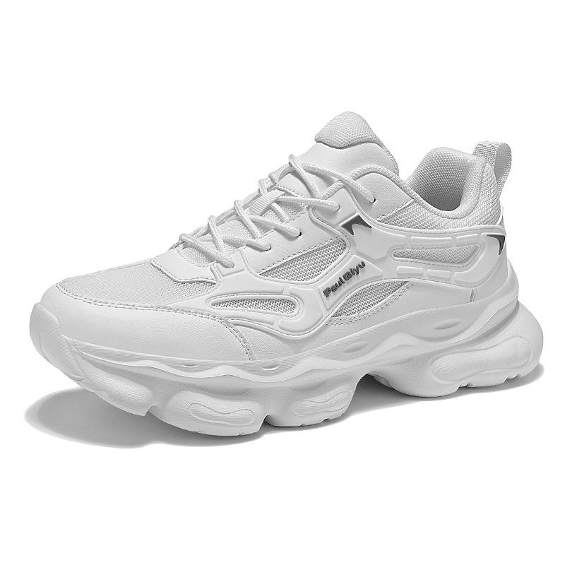 New outdoor versatile men's shoes spring casual running sports shoes breathable men's lightweight platform dad shoes