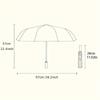 Automatic Folding Umbrella with Black and White Spiral Design, 8-Rib Auto Open/Close, Portable Compact Foldable Umbrella with