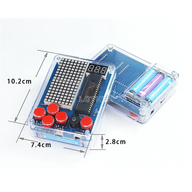 DIY Electronic Kit Game Retro Classic Making Snake Plane Racing Mini Pixel Game Console Electronic Component Soldering Assembly