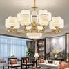 NuFeng Modern Chinese Style Chandelier, 12-Light, 3-Color Dimmable
