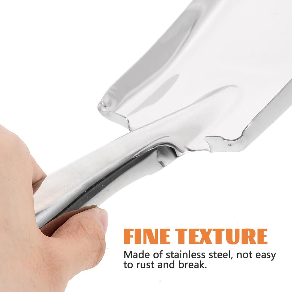 BCOATH Stainless Steel Small Square Mini Plant Remover Kids Gardening Hand Mini Transplanting Small Gardening Thickening Garden Instruction Manual