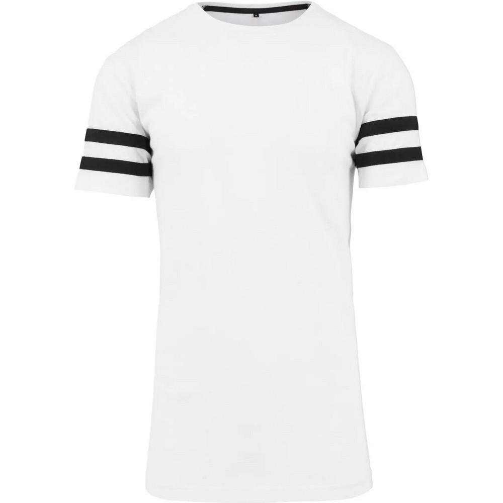Build Your Brand Mens Stripe Jersey T-Shirt