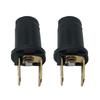2Pcs 170790 Car Side Light Bulb Holder for 6V/12V/24V Ba9s 989/233 Lamp Holder for Car Motorcycle Scooter Lighting Components