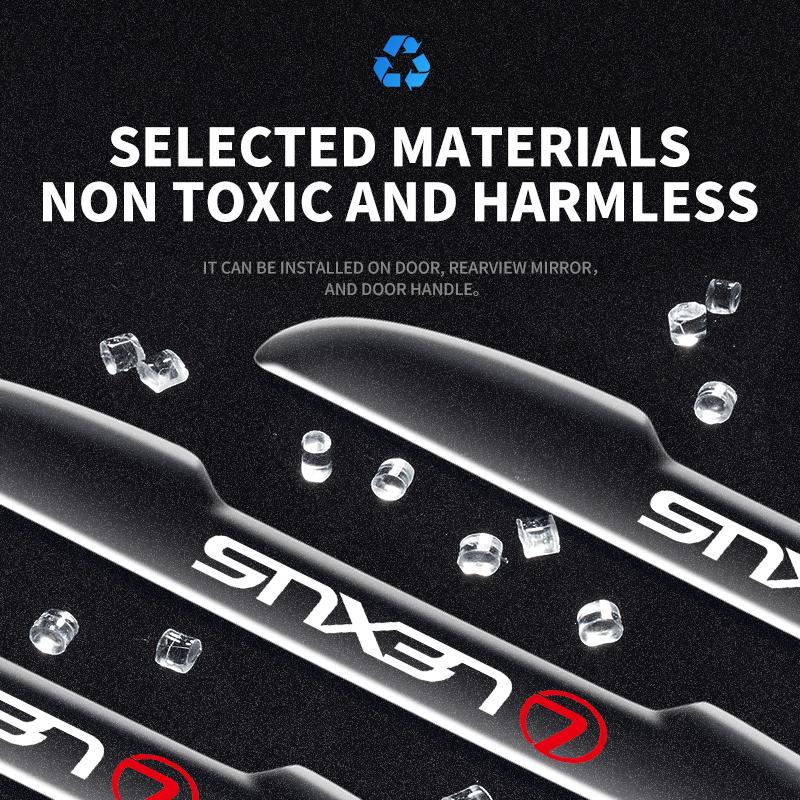 4PCS Transparent Car Door Anti-collision Protector Bumper Strip Sticker For Lexus EX300H RX450H IS300H ES300H NX RX GS Al20