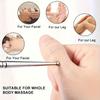 Stainless Steel Dual-Head Massage Stick, Suitable for Eye, Face, Foot, Arm, Back, Neck - Full-Body Relaxation Acupressure Tool