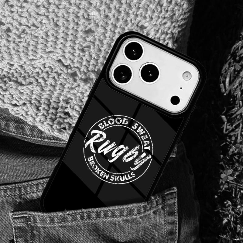Rugby Eat Sleep And Repeat Phone Case For iPhone 17 AIR 16 Pro Max 15 14 Pro 11 12 13 Shockproof Silicone Cover