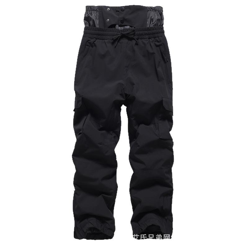 New Snowboard Pants Men Winter Ski Pants Women Windproof Waterproof Warm Overalls Couple Snow Trousers Elastic Waist