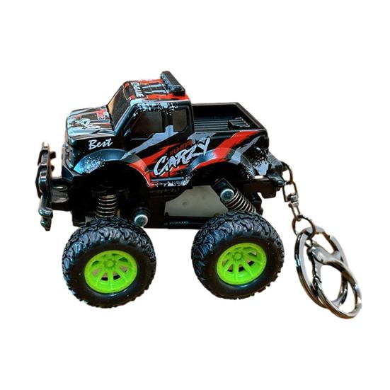

Брелок Підвіска Портативний Дизайн Позашляхових Перегонів Брелок з Металевим Кільцем Інерційна Іграшка Міні Машинка Брелок Іграшка