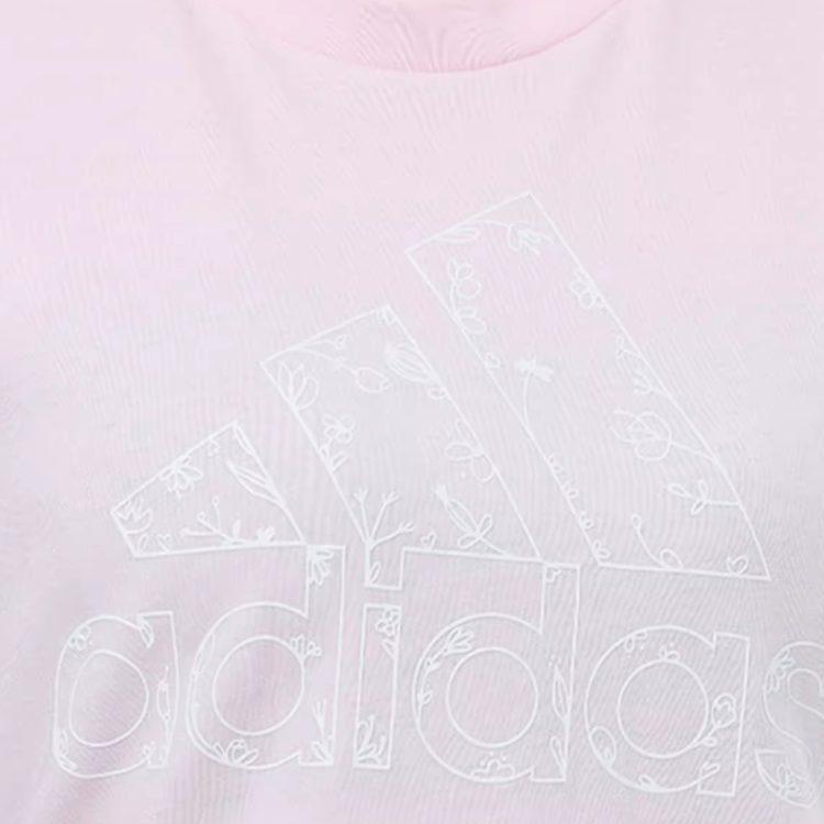 adidas Set In Sleeve T Shirt Women's Pink GL1033