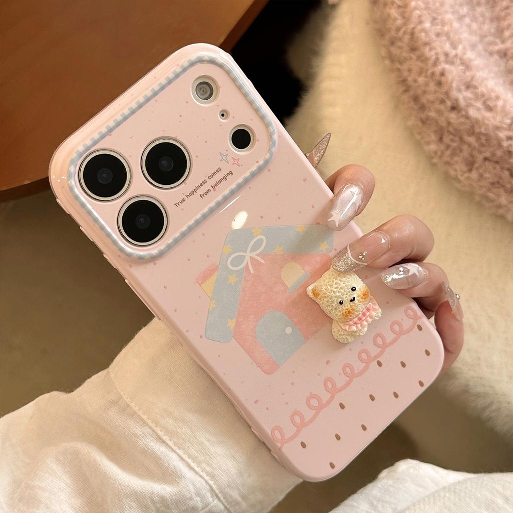 Applicable iphone17promax Apple16Phone case13Three-dimensional cute puppy14Korean Style15Highly attractive and soft