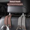 Car Seat Back Hook – Creative Suede-Finish Leather – Rear-Seat Storage & Organizer – Compact Interior Hook
