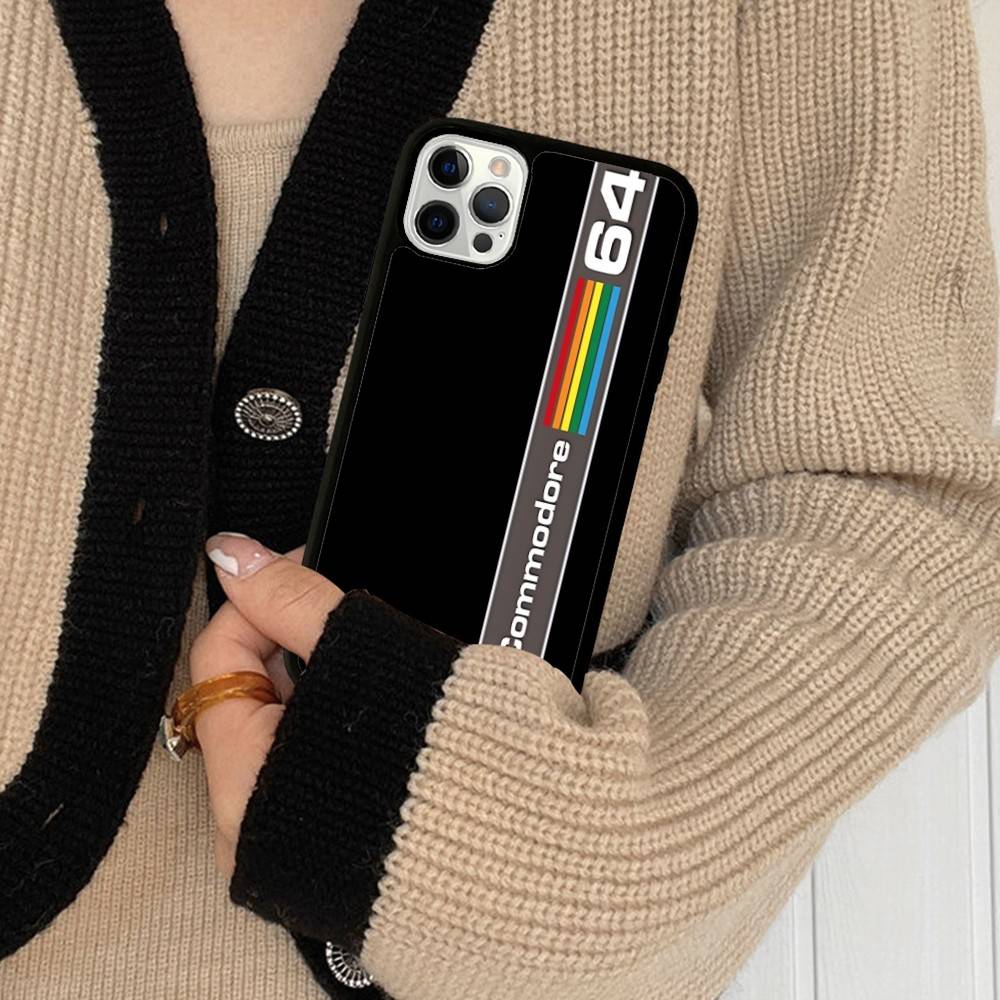 C-Commodore 64 PC+TPU Shockproof Protective Phone Case For IPhone17 14 15 16 Pro Max 13 12 11 17 Air