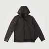 Panicale Wool-Spandex Jersey Zip-Up Hoodie [Brown]