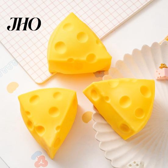 Jouet à presser nourriture simulée Fromage Incassable Soulagement du stress Montée lente Bloc à pincer Fidget Simulation Sensoriel Triangulaire