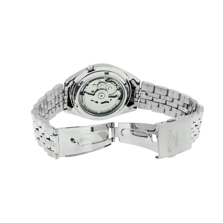Seiko 30M Waterproof Automatic Mechanical Movement Stainless Steel Watch 37Mm White Dial Unisex watches SNKL17K1
