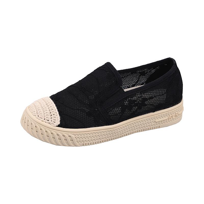 Fisherman's Shoes Ladies' Little Summer Flat Mesh Fabric One-foot Lazy Person Breathable Single Shoes