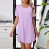 Women's Summer Casual Fashion Slim-Fit Dress Short-Sleeve Dress